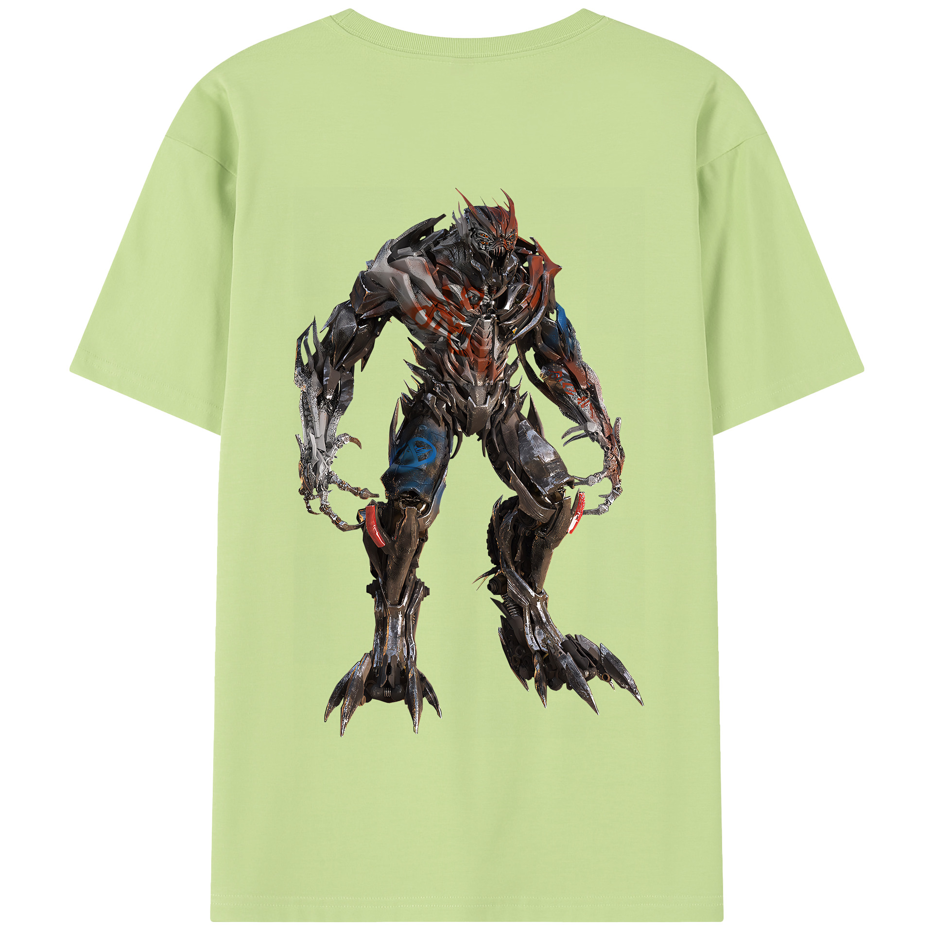 （画像用） Transformers トランスフォーマー 綿100％半袖Tシャツ（背面プリント）